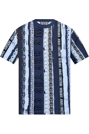 VERSACE Playera con estampado Chain Couture