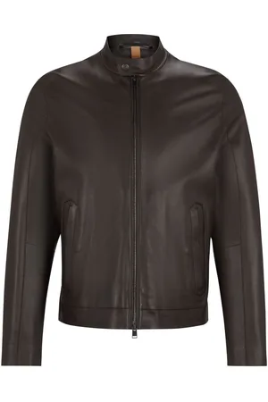 HUGO BOSS Chamarra con cuello texturizado