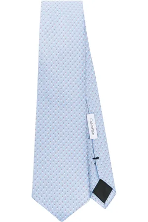 Calvin Klein Corbata de seda con motivo en jacquard