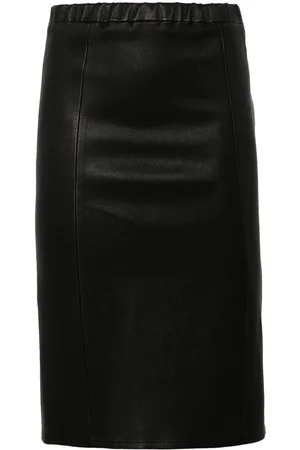 arma leder Falda midi