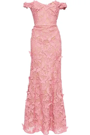 Marchesa Notte Vestido de fiesta con detalle de encaje