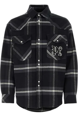 Palm Angels Sobrecamisa con motivo de cuadros