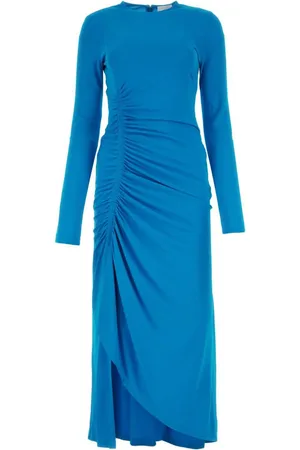 Givenchy Vestido largo con diseño drapeado manga larga