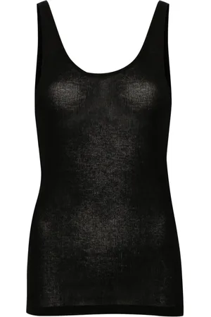 Saint Laurent Camiseta de tejido jersey