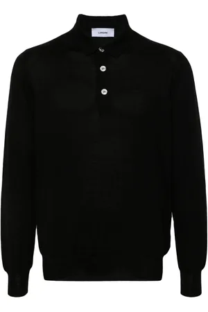LARDINI Playera tipo polo manga larga con botones