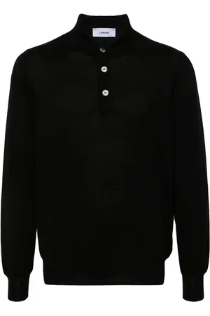 LARDINI Playera tipo polo manga larga con botones