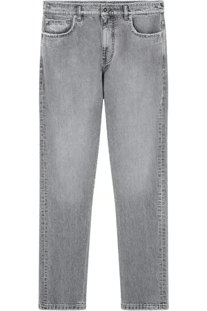 VERSACE Jeans rectos con bordes deshilachados