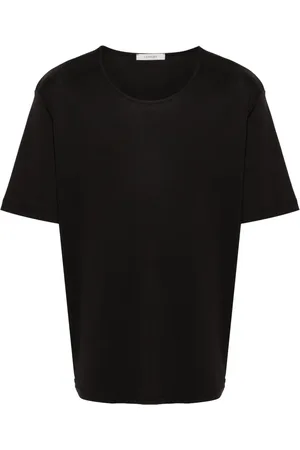 LEMAIRE Playera tejido de canalé con cuello en U