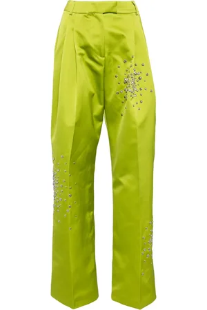 Des Phemmes Pantalones con detalles de strass