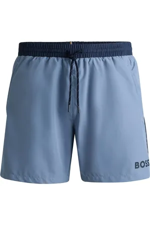 HUGO BOSS Shorts de playa con logo estampado