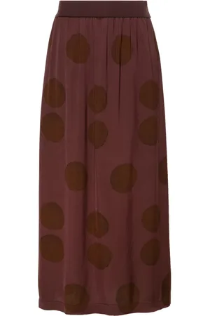 UMA WANG Falda con estampado de lunares