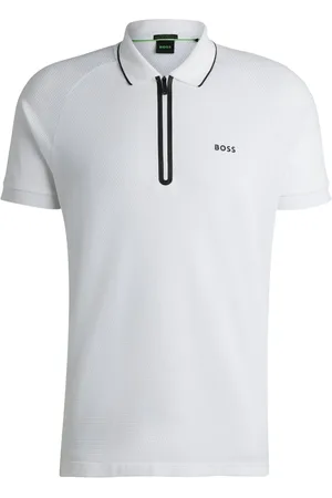 HUGO BOSS Playera tipo polo con logo estampado