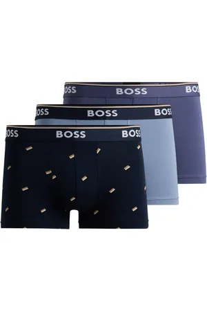 HUGO BOSS Pack de tres bóxeres con logo en la pretina