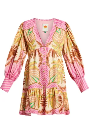 Farm Rio Vestido corto Sand Palm