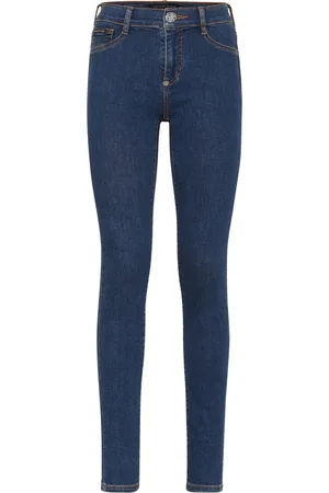 Philipp Plein Skinny jeans con tiro medio y aplique del logo