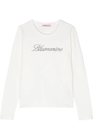 MISS BLUMARINE Playera con logo y detalles