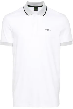 HUGO BOSS Playera tipo polo con rayas estampadas