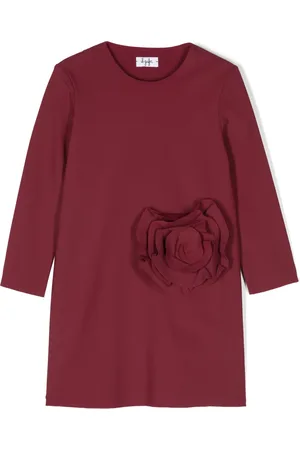 Il gufo Vestido con aplique floral