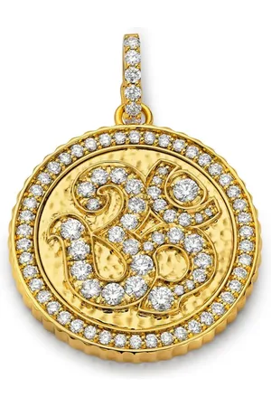 BUDDHA MAMA Dije en oro amarillo de 20kt con diamantes