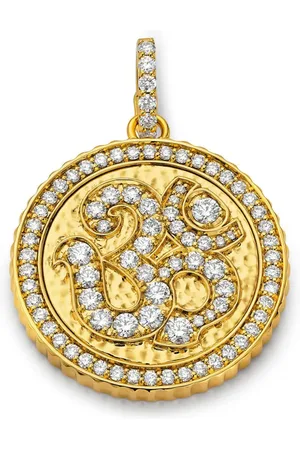 BUDDHA MAMA Dije en oro amarillo de 20kt con diamantes