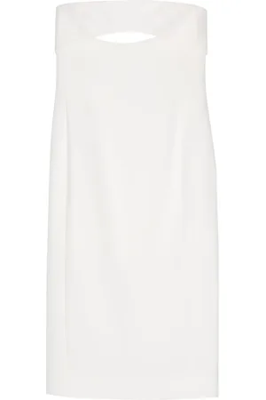 Saint Laurent Vestido midi de seda
