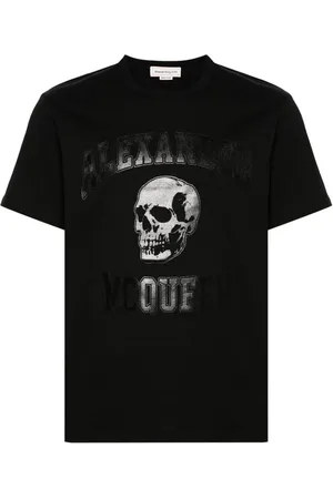 Alexander McQueen Playera con logo estampado