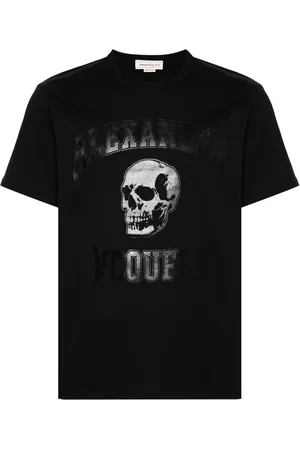 Alexander McQueen Playera con logo estampado