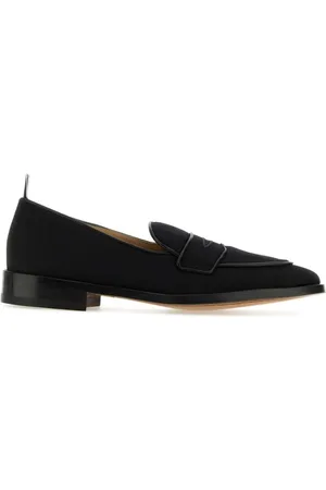 Thom Browne Mocasines penny con motivo de rayas RWB