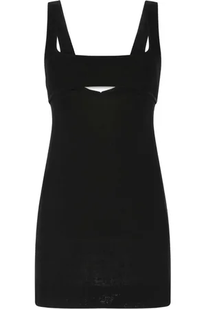 Saint Laurent Vestido corto con abertura