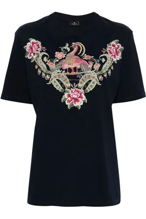 Etro Playera con estampado gráfico