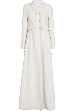 Giambattista Valli Abrigo de tweed con doble botonadura