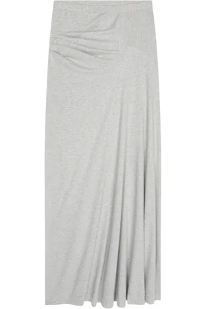 DRIES VAN NOTEN Falda midi con diseño drapeado