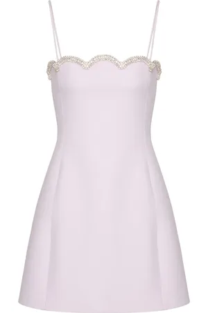 VALENTINO GARAVANI Vestido corto con cuello festoneado
