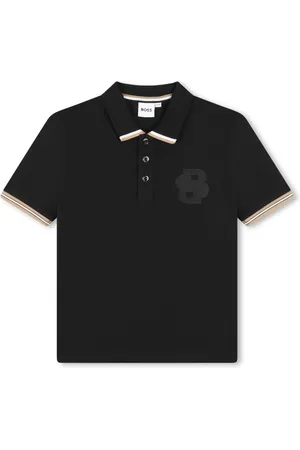 HUGO BOSS Playera tipo polo de piqué con logo bordado