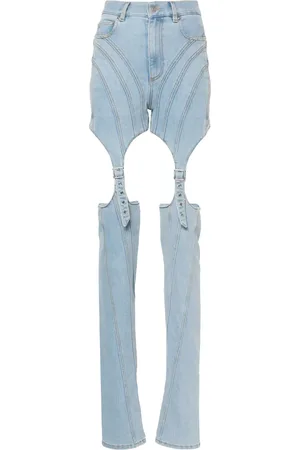 MUGLER Skinny jeans con aberturas