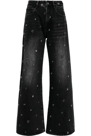 JNBY Jeans con mariposas bordadas