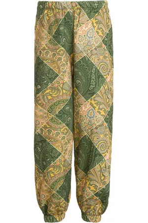 Etro Pants con estampado de cachemira