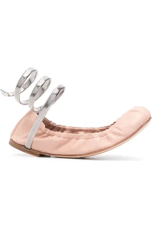 RENE CAOVILLA Flats con logo estampado