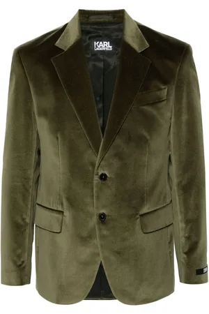 Karl Lagerfeld Blazer de terciopelo con botones