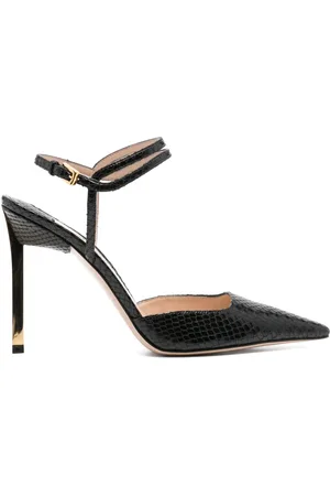 Tom Ford Zapatillas con efecto de piel de serpiente y tacón de 95mm