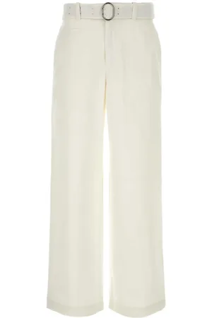 Jil Sander Pantalones anchos con cinturón