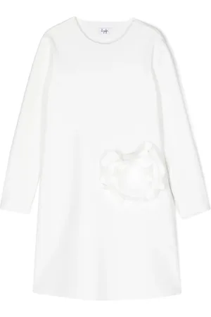 Il gufo Vestido con aplique floral