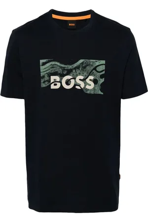 HUGO BOSS Playera con logo engomado