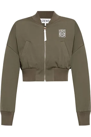 Loewe Chamarra bomber corta con logo bordado