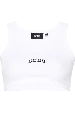 GCDS Top estilo brasier con logo
