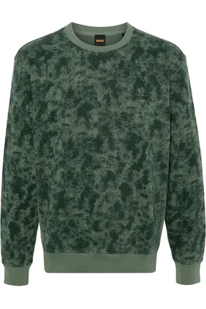 HUGO BOSS Sudadera con estampado militar
