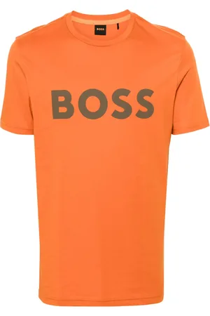 HUGO BOSS Playera con logo de goma