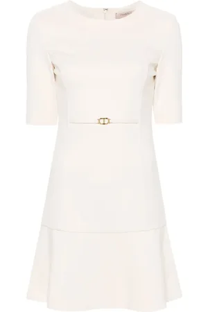 Twin-Set Vestido corto con pretina Oval-T