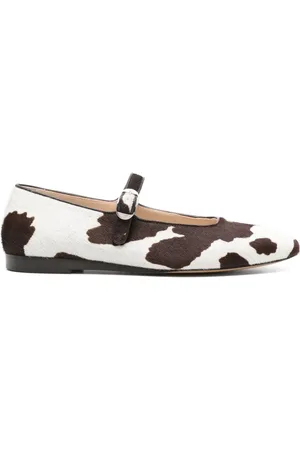 Le Monde Beryl Flats con estampado de vaca