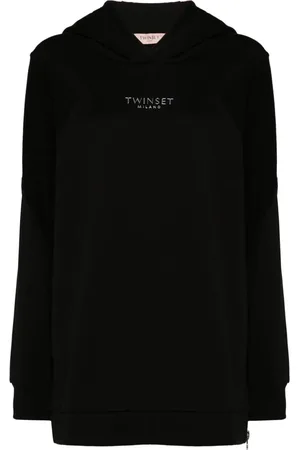 Twin-Set Hoodie con letras del logo